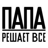 Мужская футболка Папа решает всё
