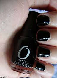 orly черный лак для ногтей
