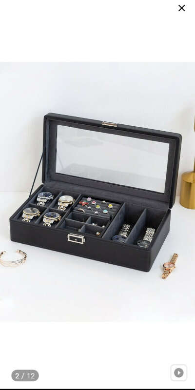 Шкатулка для часов украшений хранение WatchBox https://wildberries.ru/catalog/94610232/detail.aspx