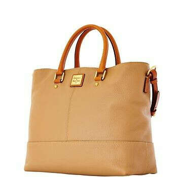 Dooney & Bourke: Dillen Chelsea Shopper w/ Tan Trim in Sand