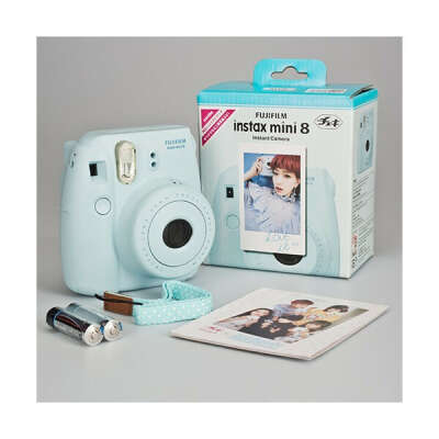 Фотокамера Fujifilm Instax Mini 8 BLUE - современный полароид-фуджи