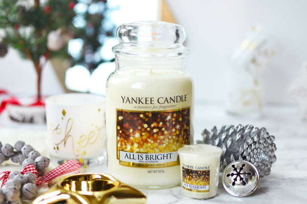 All is Bright Medium Jar Candle, Yankee Candle