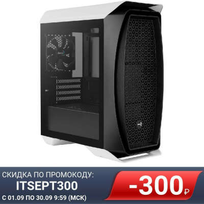 Корпус MiniTower AeroCool Aero One Mini-G-WT-v1 white 