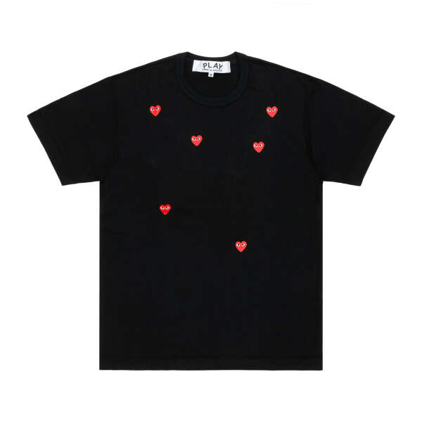 COMME DES GARCONS  T-shirt With Red Hearts