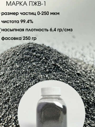 Железный порошок 0-250 мкм,  ПЖВ-1