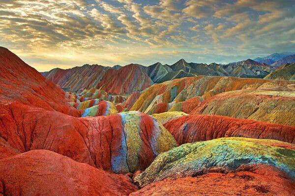 Горы Zhangye Danxia, Китай