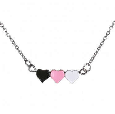Колье | Three Colored Heart Necklace |тернет магазин бижутери Ини и аксессуаров. Купить бижутерию, сумки, аксессуары, лаки для ногтей можно здесь!