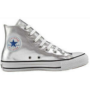 Кеды Converse Chuck Taylor All Star High Top Silver Metallic
