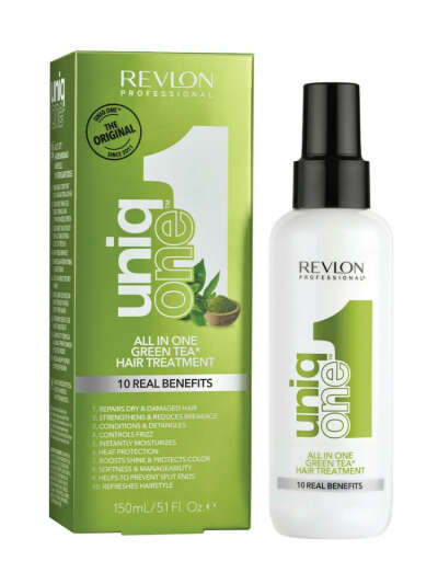 REVLON PROFESSIONAL Несмываемая маска-спрей UNIQ ONE для волос с ароматом зеленого чая