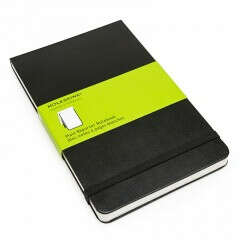 Записная книжка Moleskine Reporter (нелинованная), Large (13х21см), черная