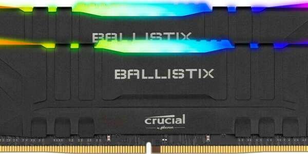 Озу Оперативная память Crucial DDR4 32Gb (2x16Gb) 3200 Mhz pc- 25600 Ballistix Black RGB BL2K16G32C16U4BL