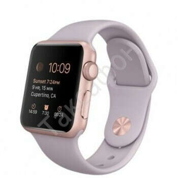 Apple Watch Sport 38mm Rose Gold with Lavender Sport Band MLCH2 (спортивный ремешок серый)