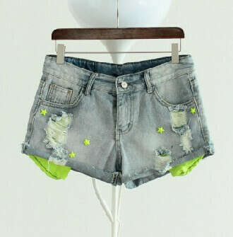 Denim shorts