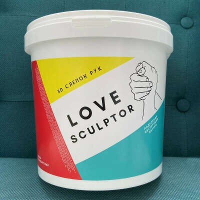 Набор подарочный Love Sculptor / Гипсовый 3D-слепок рук на 1-2 руки