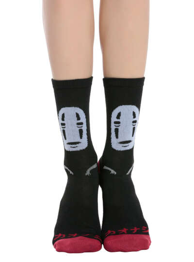 STUDIO GHIBLI SPIRITED AWAY NO-FACE CREW SOCKS