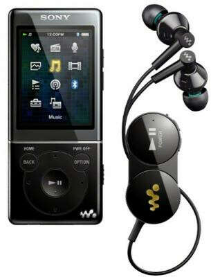 Sony NWZ-S774BT + Bluetooth-наушники (черный)