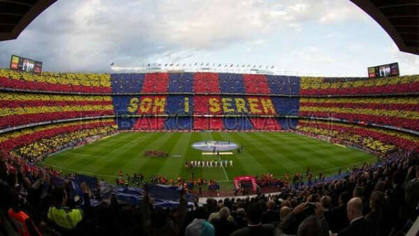 F.C. Barcelona soccer game