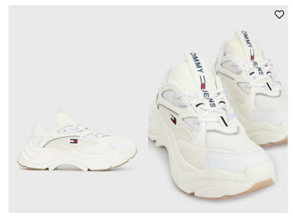 ЖЕНСКИЕ БЕЛЫЕ КРОССОВКИ TOMMY HILFIGER, размер 37