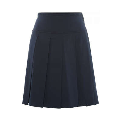 BCBG MAX AZRIA COTTON BLEND PLEATED SKIRT