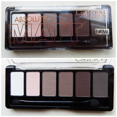 CATRICE Тени для век 6 в 1 Absolute Matt Eyeshadow Palette 010 матовые оттенки 6гр