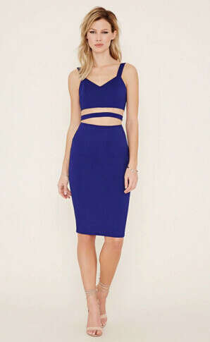 Strappy Cutout Bodycon Dress