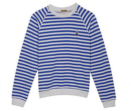 + Peter Jensen Mariner striped cotton sweatshirt