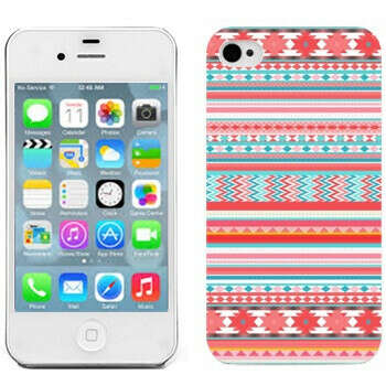 Чехол на iPhone 4S "hipster pink pattern"