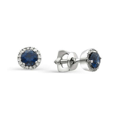 Серьги из серебра 02-0293/0ГТС-00