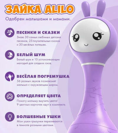 Зайчик Alilo (любого цвета)
