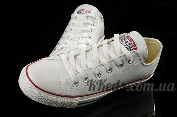 Кожаные Converse All Star Низкие Белые