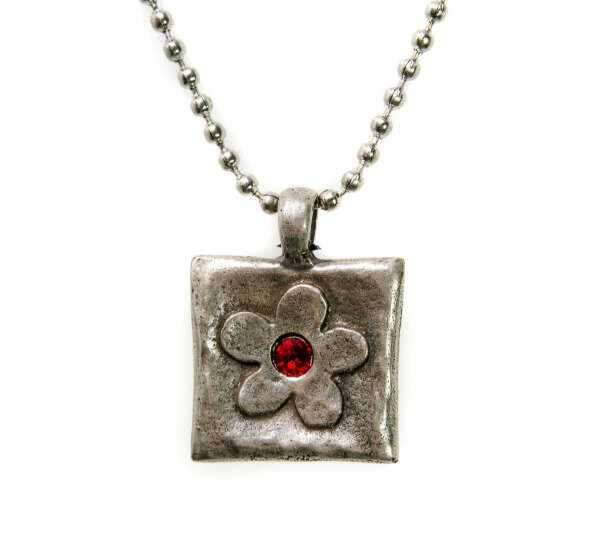 Rose Charm Necklace made from Rockets