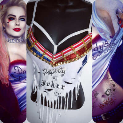 Harley Quinn Suicide Squad Bra: rave wear, festival, cosplay
