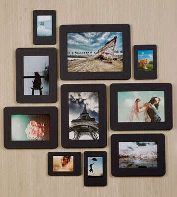 Классические чёрные фоторамки