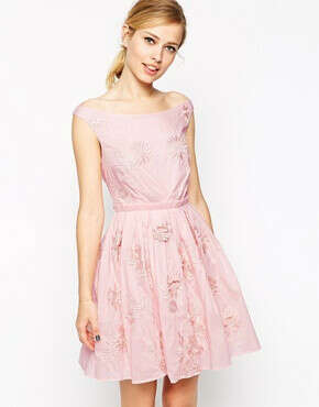 ASOS Prom Dress With Floral Embroidery