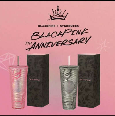 Стакан с трубочкой Starbucks BlackPink