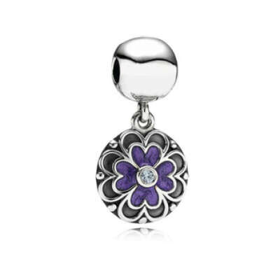 PANDORA | Clip Geranium Violet
