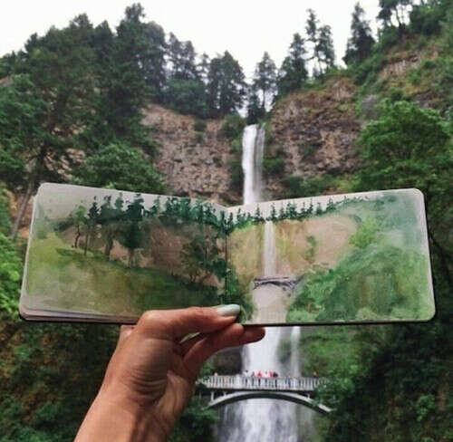 draw a twenty (at least) landscapes for this summer.