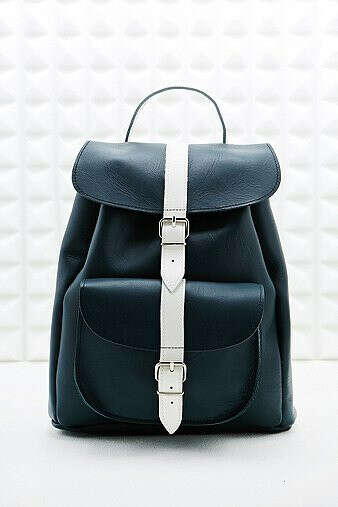 Grafea Opposites Attract Backpack in Navy and White - Urban Outfitters
