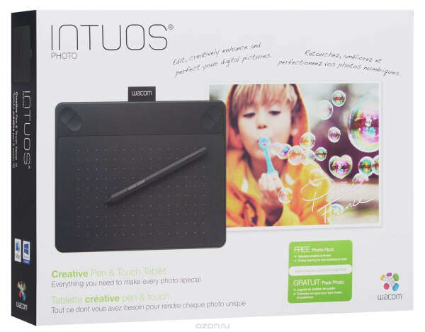 Wacom Intuos Photo PT S, Black графический планшет (CTH-490PK-N)