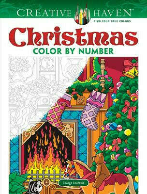 Раскраска Creative Haven Christmas Color by Number
