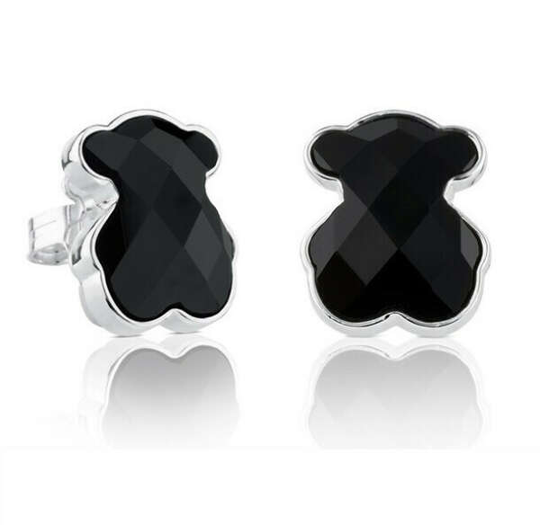 Серьги TOUS New Color из серебра с ониксом
