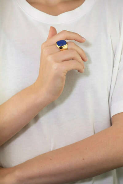 DÉJÀ VU  Signet Ring - Lazuli