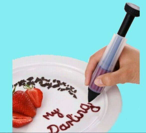 Free shipping cake decorating cutter tools Biscuit Cookie Pastry Icing Decoration Syringe Chocolate Plate Pen Tool New  020084-in Dessert Decorators from Home & Garden on Aliexpress.com