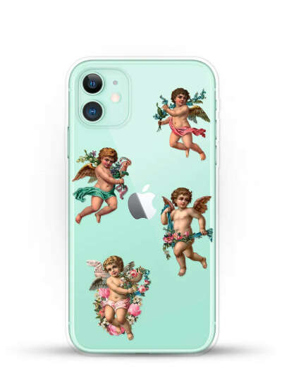 Силиконовый чехол Ангелочки на Apple iPhone 11 / для Эпл Айфон 11