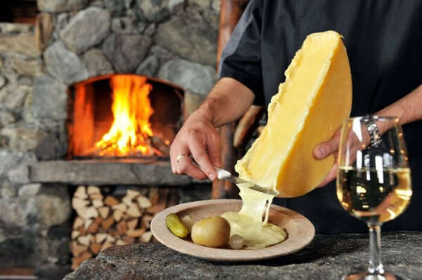 Raclette supper in Switzerland