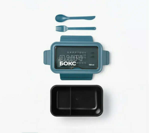 shiny kitchen, ланчбокс с приборами