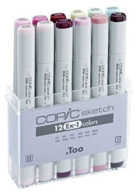 COPIC набор маркеров Sketch EX-1 (H21075-415), 12 шт.