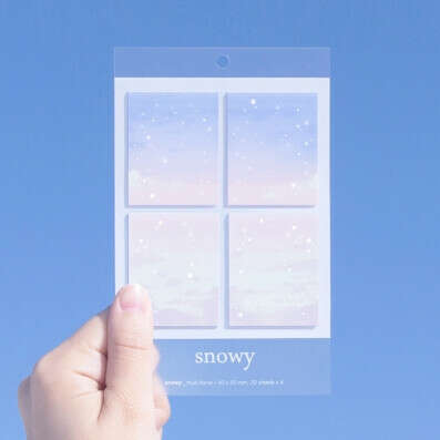 Snowy Sticky Note Set