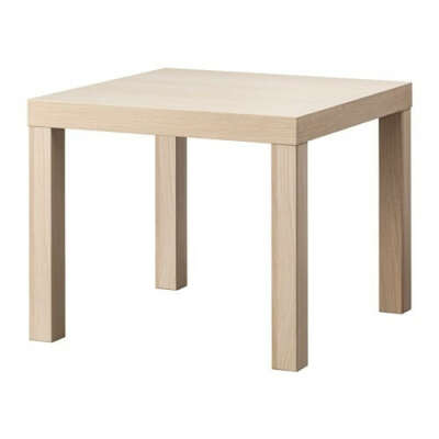 ЛАКК Придиванный столик - под беленый дуб  - IKEA