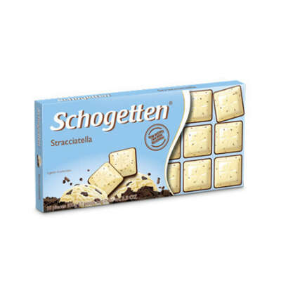 Schogetten Stracciatella Белый шоколад с какао-крупкой горького шоколада 100 г